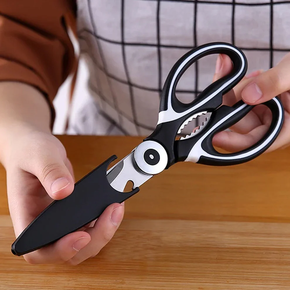 Chef’s Multi-Tool: Veggie, Fruit & Meat Cutter with Built-in Bottle Opener