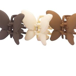 FlutterGrip: Multicolor Butterfly Clips for Strong Hold & Style (1-Pc)