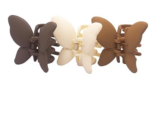 FlutterGrip: Multicolor Butterfly Clips for Strong Hold & Style (1-Pc)