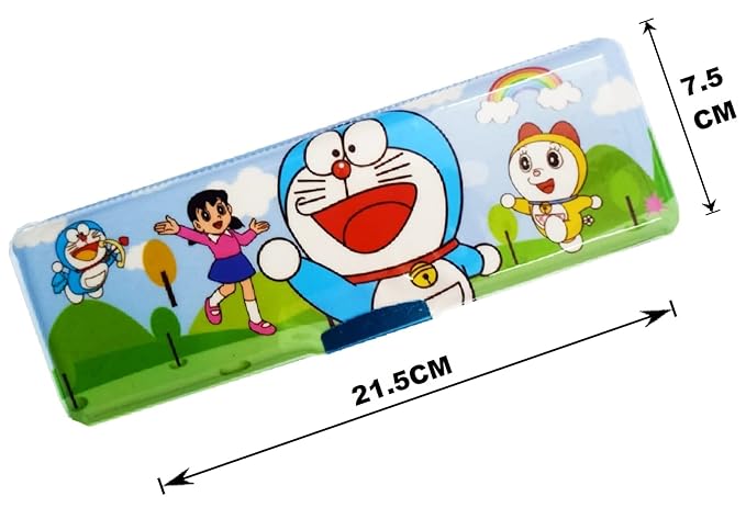 Metal Magnetic Pencil Box for Kids – Fun Cartoon Design, Secure Closure