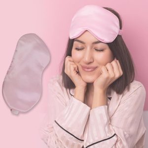 CalmShade Satin Sleep Mask – Comfortable, Breathable Eye Cover for Travel
