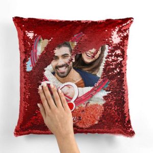 Personalized Magic Sequin Pillow – Photo Reveal Cushion for Gifting & Decor