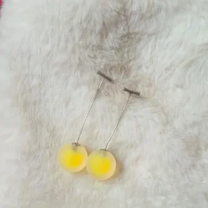 Soft Glow Orb Drop Earrings – Lightweight Sphere Dangle Jewelry