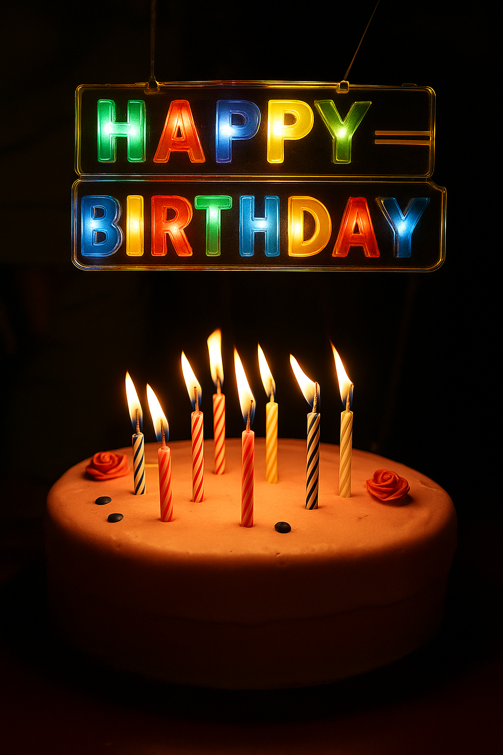 Happy Birthday LED Party Lights – Festive Glow for Celebrations