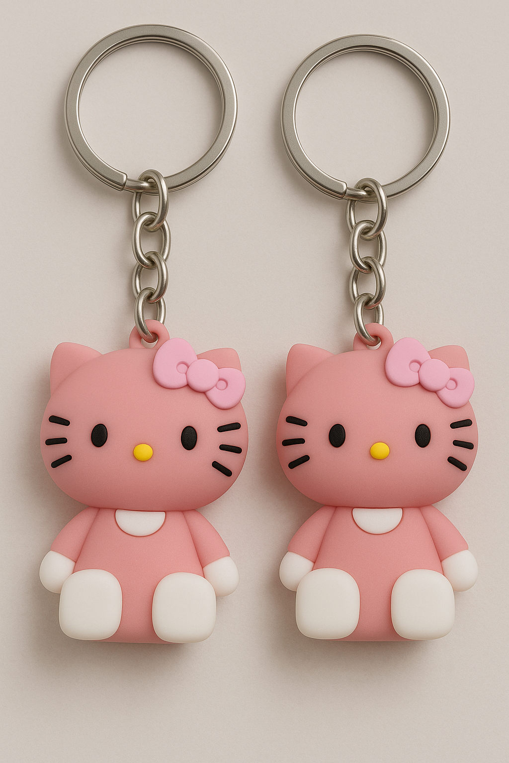 Big & Bold Keychains – Doremi, Spiderman, Pink Teddy Bear (2-Pcs)