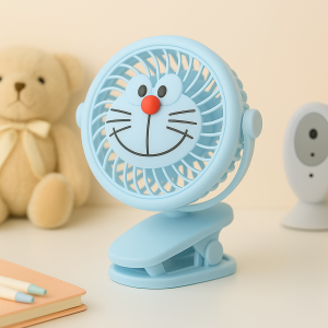 USB Powered Mini Fan with Ambient Light – Personal Cooling for Any Space (1-Pc)