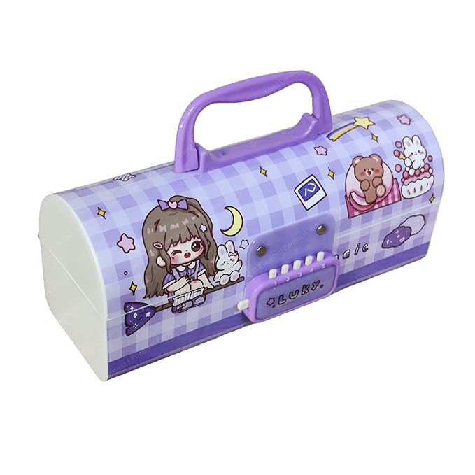 Metal Pencil Box with Lockers – Durable & Spacious