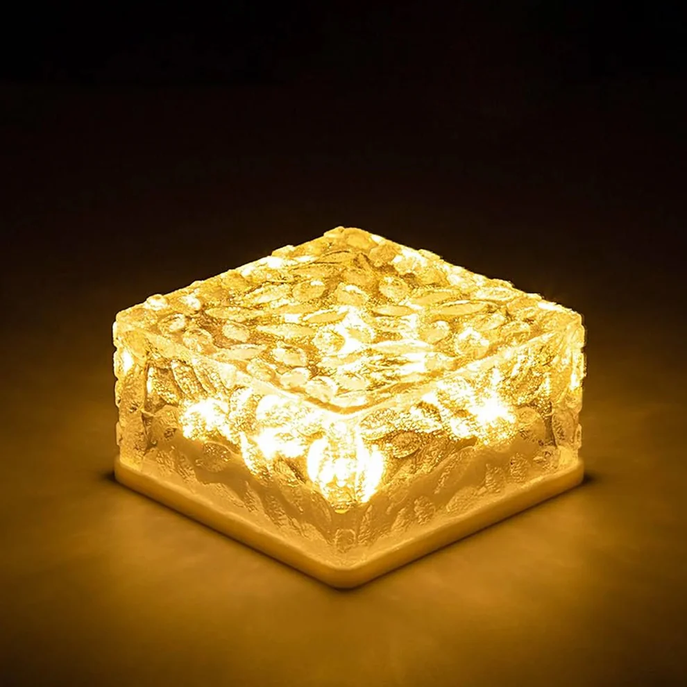 ChillRay Solar Ice Light – Decorative Garden Cube for Night & Holiday Use (1-Pc)