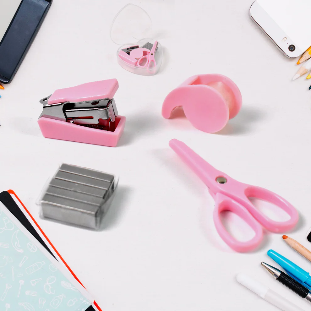 Compact  Stationery Kit – Stylish & Functional (4 pcs)