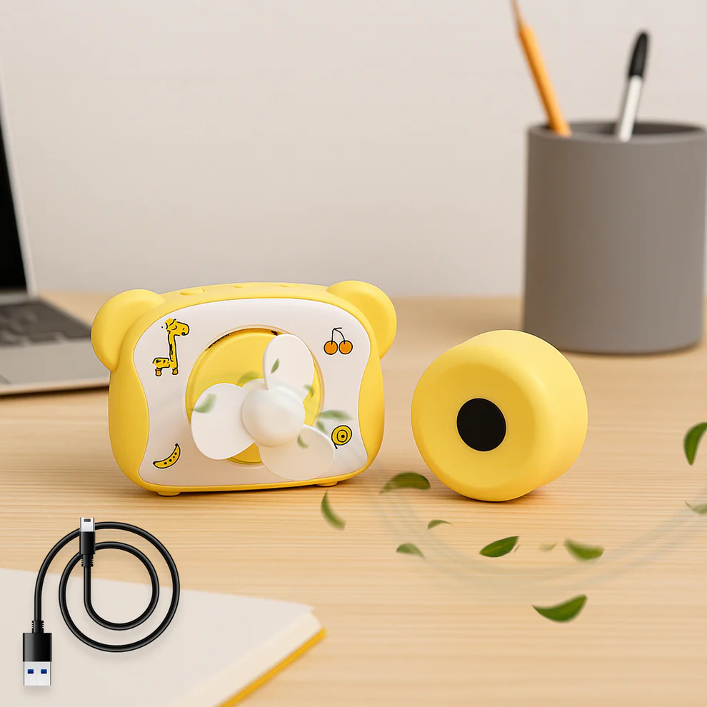 BearBreeze– Portable USB Mini Fan for Home, Office & Kids