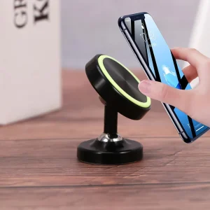 MagnoSpin 360° – Rotating Magnetic Phone Stand for Desk & Dashboard (1 Pc)