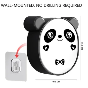 PandaPod Wall Soap Case – Cute Flip-Top Holder with Drain