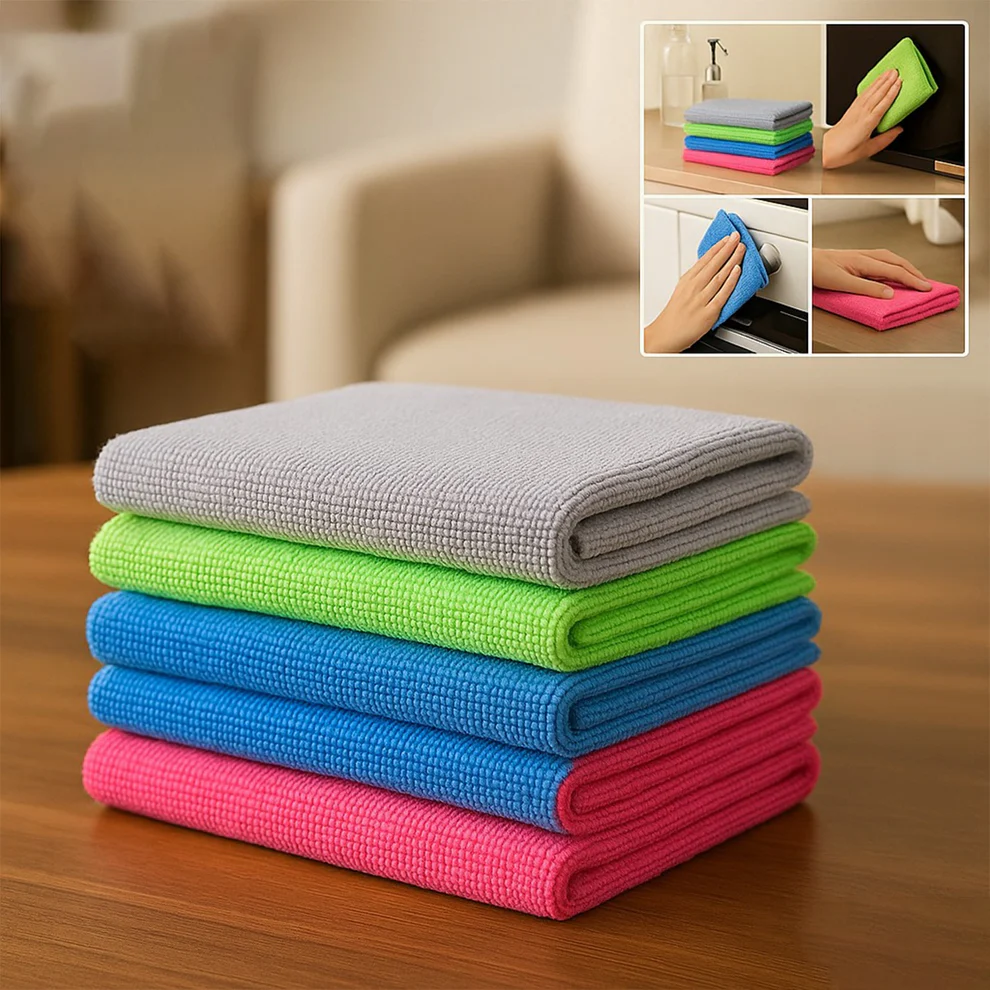 TrueTidy – Multi-Surface Cleaning Cloths (30x30 cm, 5 Pack)