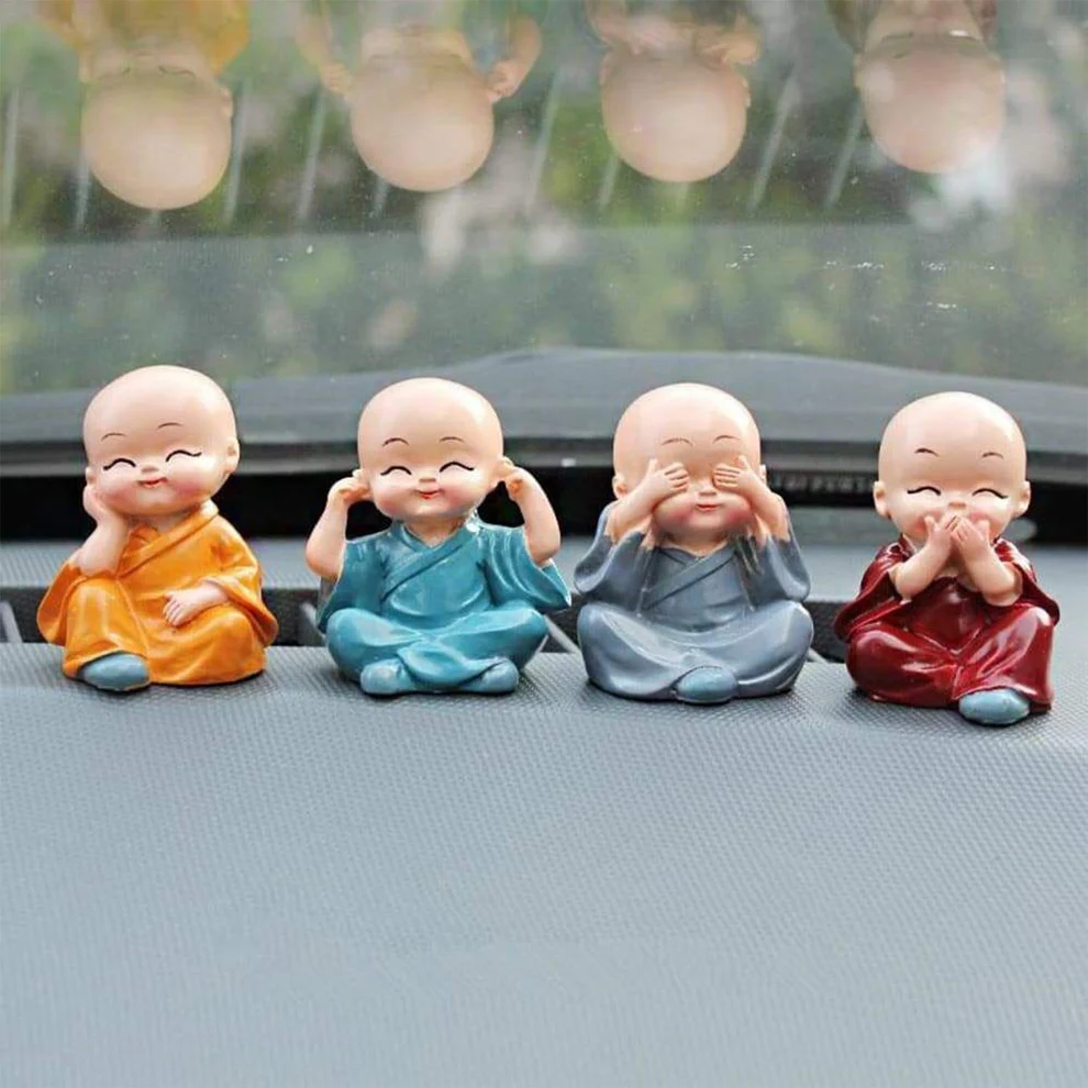 TranquilTots – 4-Piece Baby Buddha Showpiece Collection