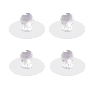 LuxeGem Handle – Clear Crystal Knob for Elegant Cabinets & Drawers (4-Pcs)
